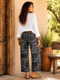 Bandana Barrel Jeans - Blue