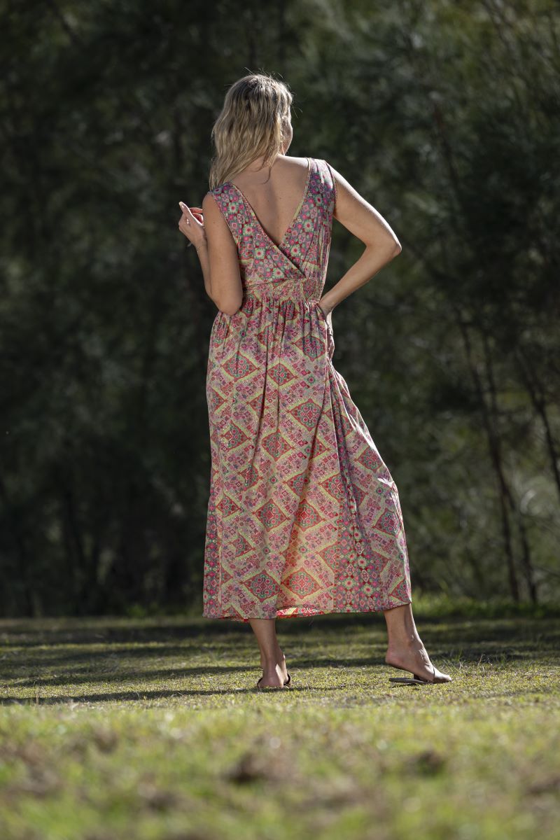 Bree Double V Maxi Dress