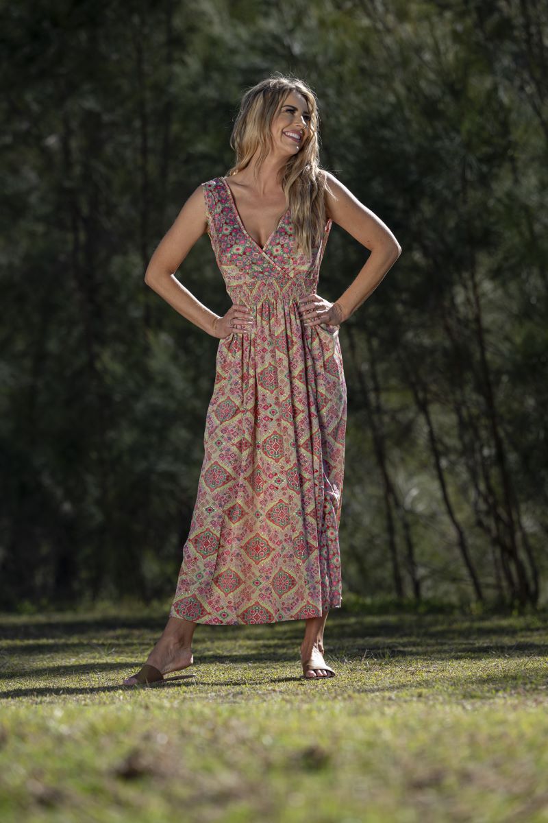 Bree Double V Maxi Dress