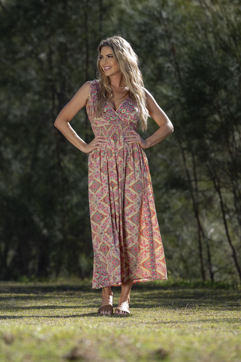 Bree Double V Maxi Dress