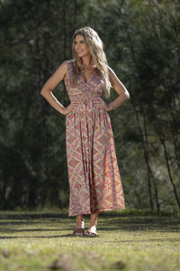 Bree Double V Maxi Dress