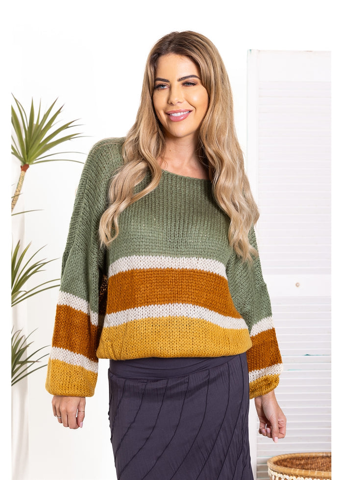 Charli Jumper - Yellow Mix - Mohair/Acrylic