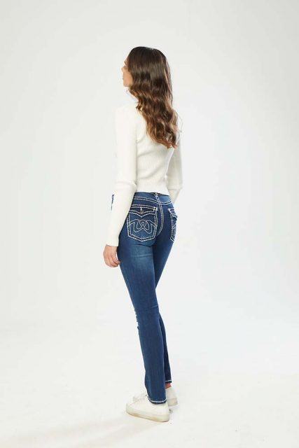 Chelsea Jeans - Denim & White - New London Jeans