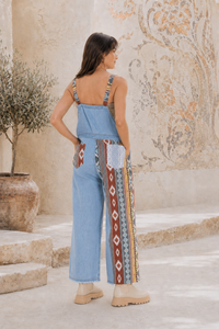 CJ Aztec Overall Patchwork | Back view