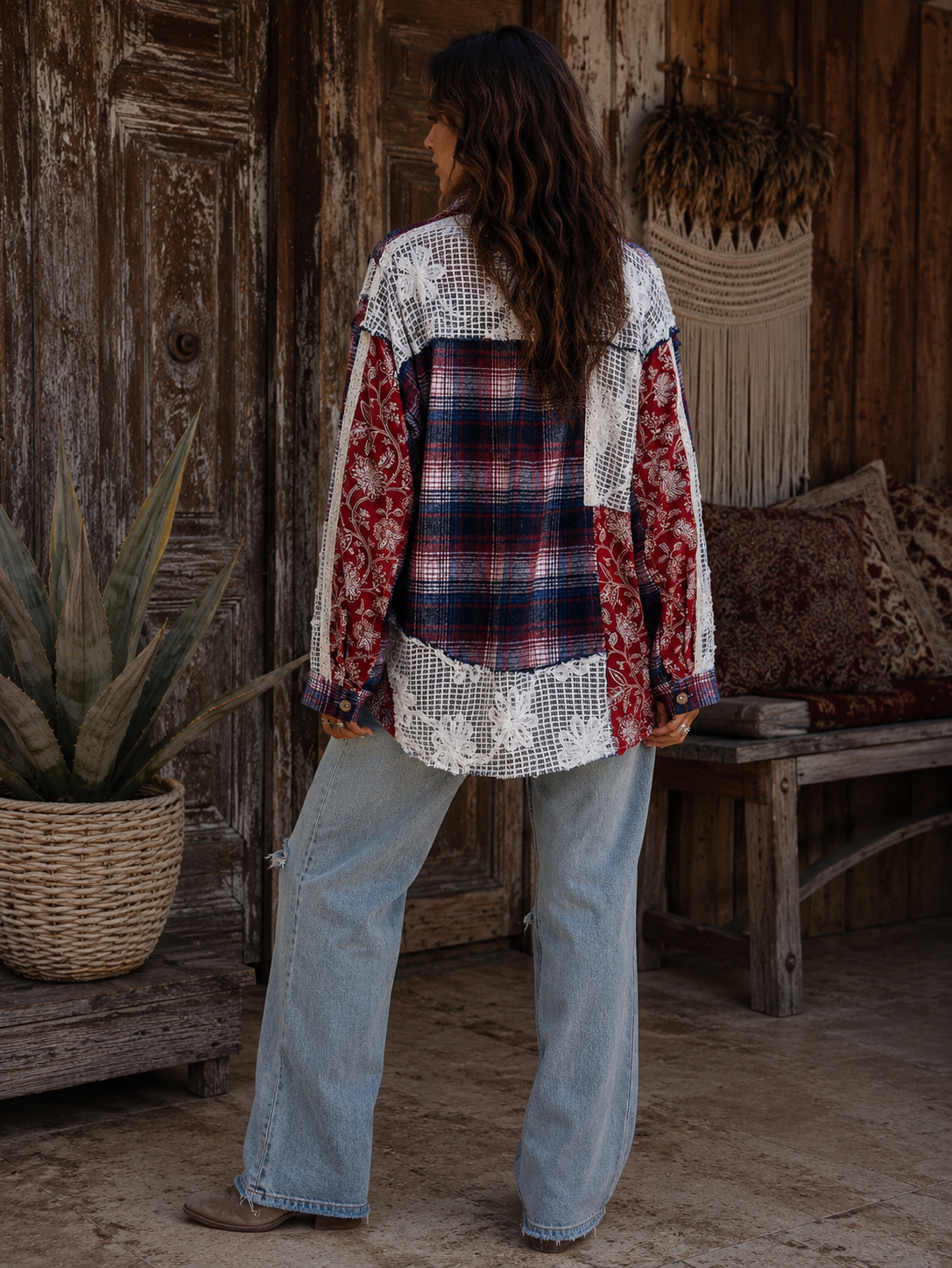 CJ Blue Shacket | Styled back