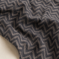CJ Brown Chevron Shirt | Fabric detail