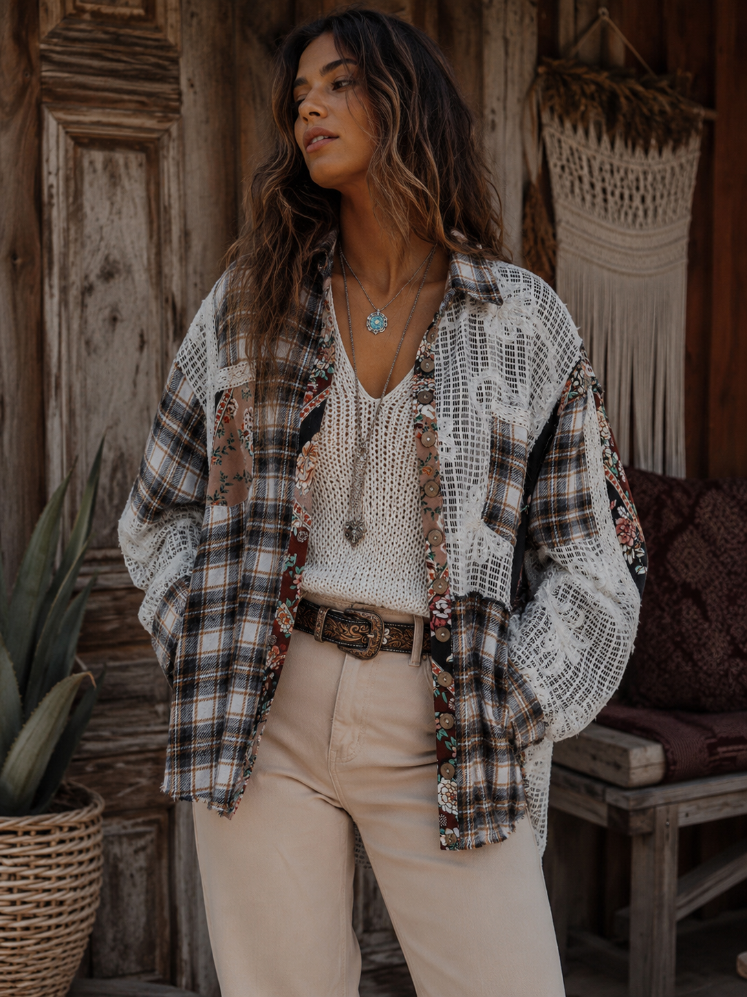 CJ Choco Shacket | Styled front