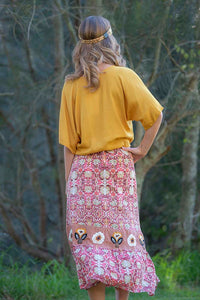 Long Floral Skirt