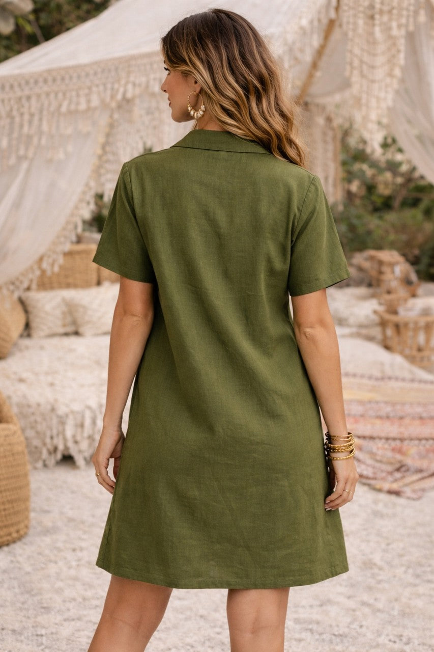 Costal Dress - Palm - Foil