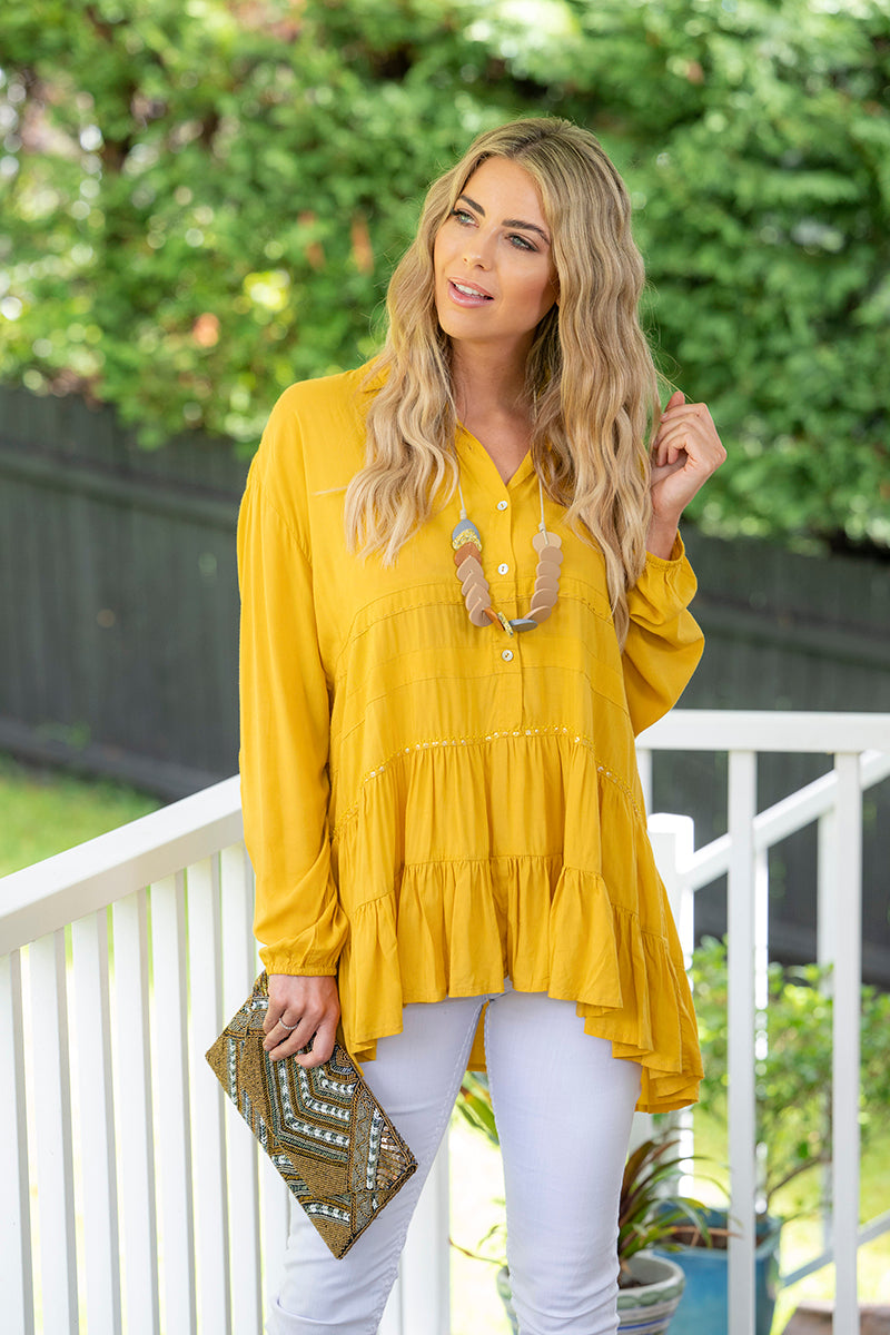 Coco Blouse Mustard