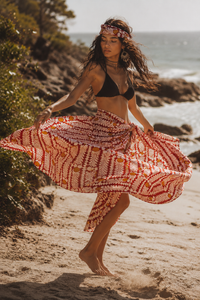 Coral Cotton Sarong
