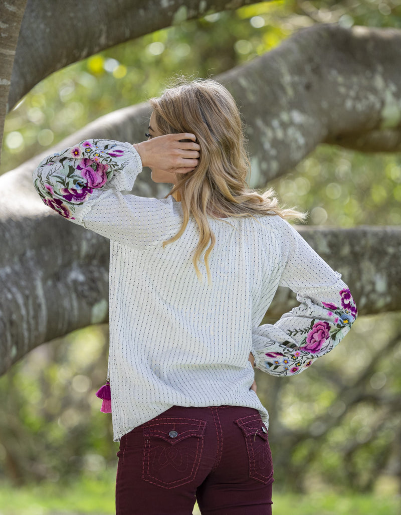 Floral Embroidered Top