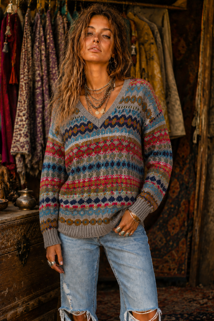 Nordic Sweater | Orange