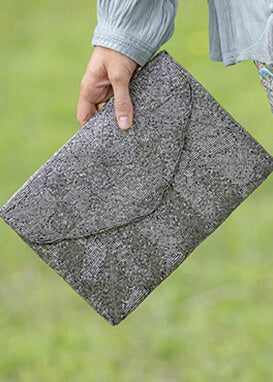 Gunmetal Clutch Purse