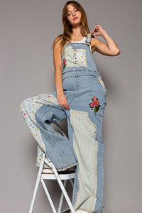 Denim Patchwork Overalls - GWP15