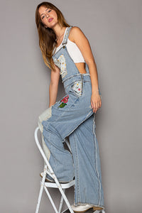 Denim Patchwork Overalls - GWP15