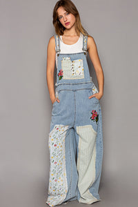 Denim Patchwork Overalls - GWP15