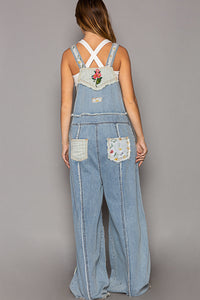 Denim Patchwork Overalls - GWP15