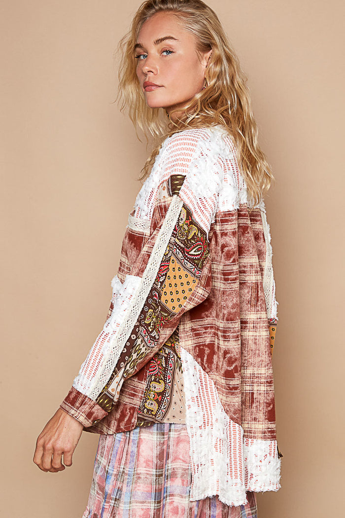 GWT27ACH - Patchwork Plaid - Red