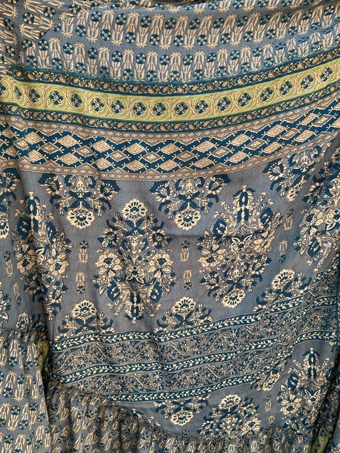 Gypsy Dress - Sari Fabric Sage