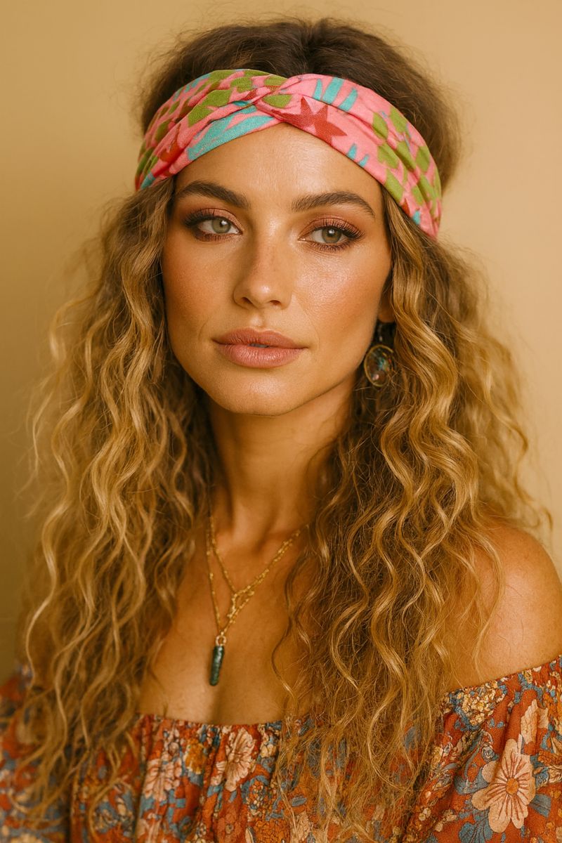 Hibiscus Cotton Headband