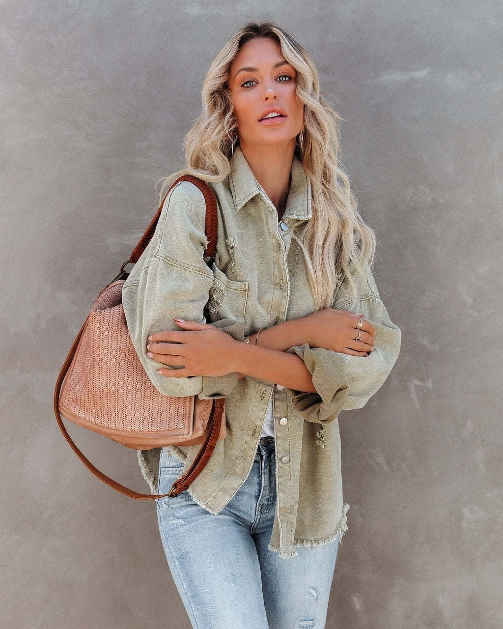 Sage Fray Jacket
