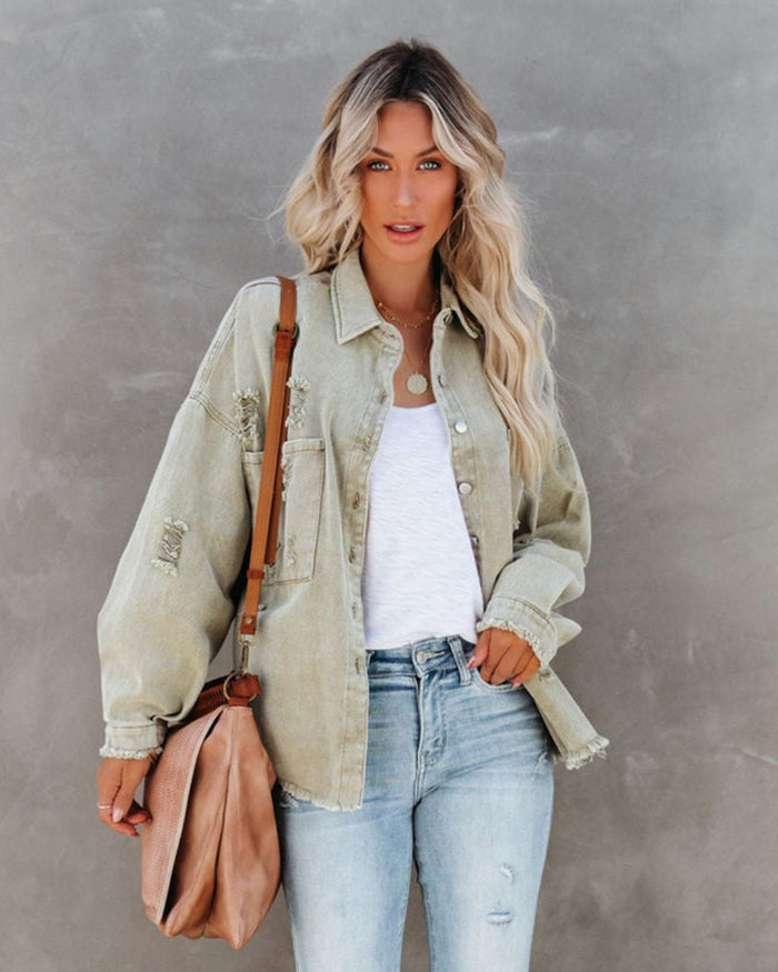Sage Fray Jacket