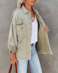 Sage Fray Jacket