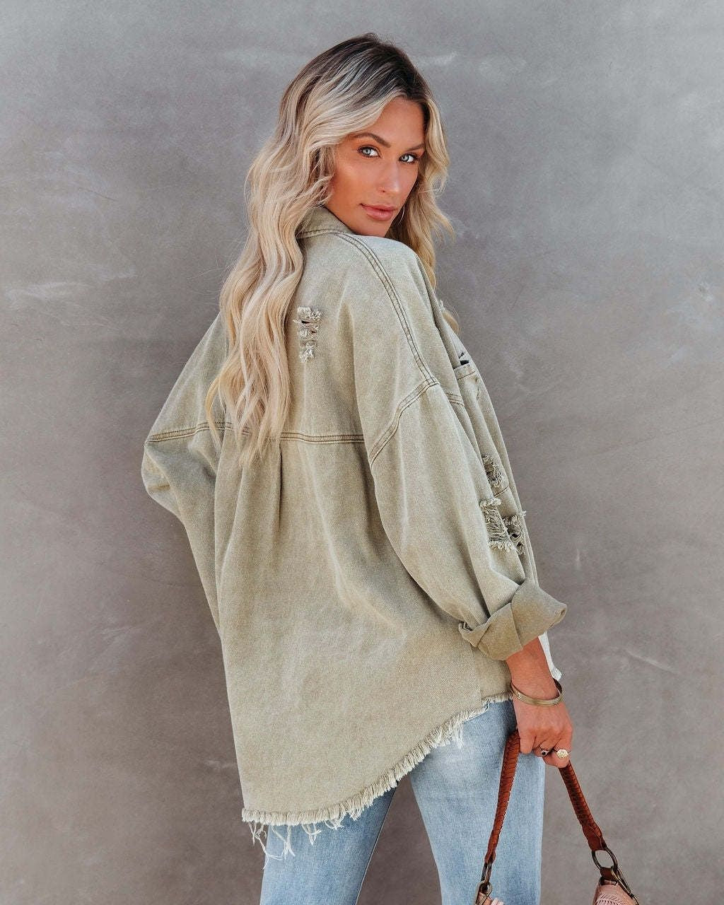 Sage Fray Jacket