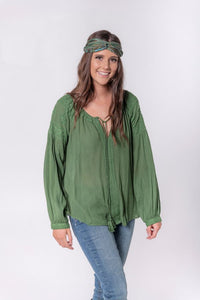 Laurel Blouse - Fern -