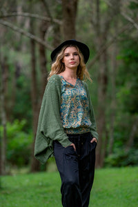 Lush Cardi Khaki