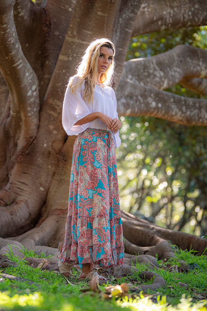 Blush aqua maxi