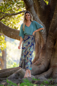 Mahala Wrap Skirt - Ocean