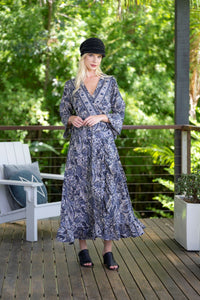 Maryka Long Sleeve Wrap Dress