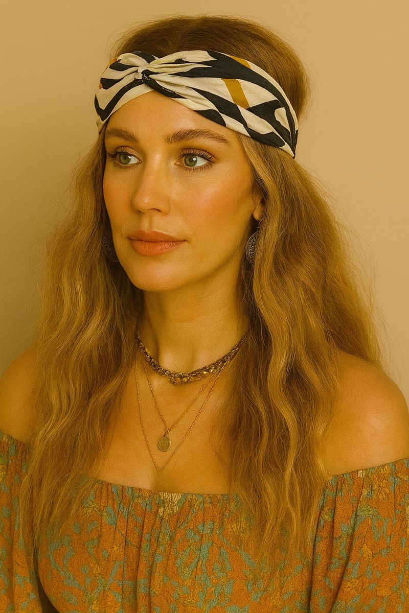 Monifa Cotton Headband, front view