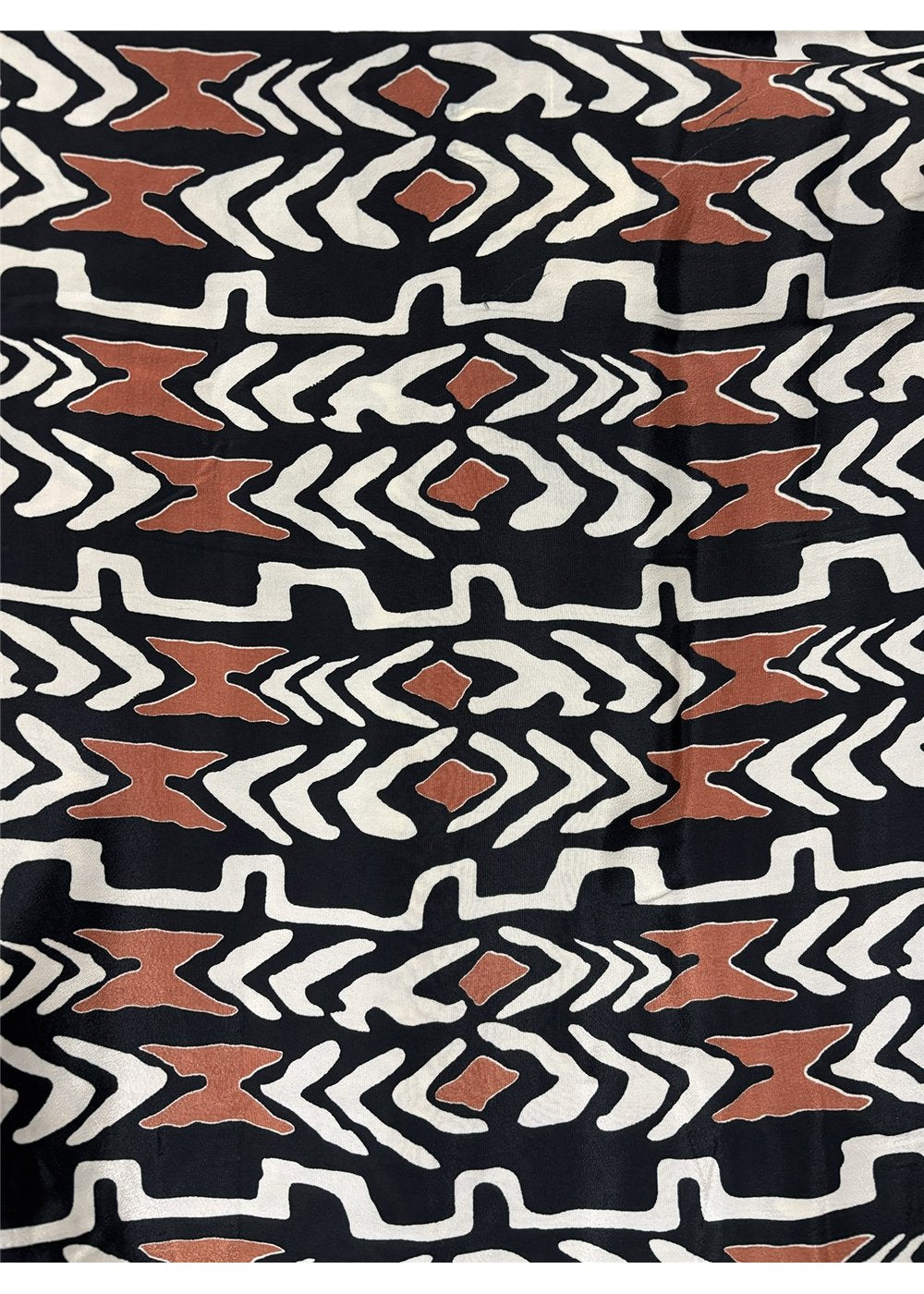 Myee Split Dress bold tribal print styled with Myee collection, black terracotta and ivory — Cienna Designs