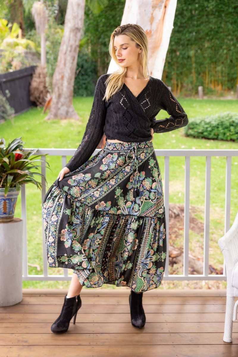 Myra Frill Maxi Skirt