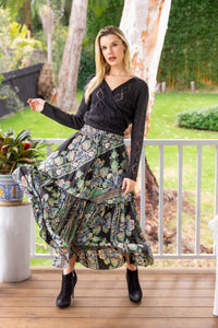 Myra Frill Maxi Skirt