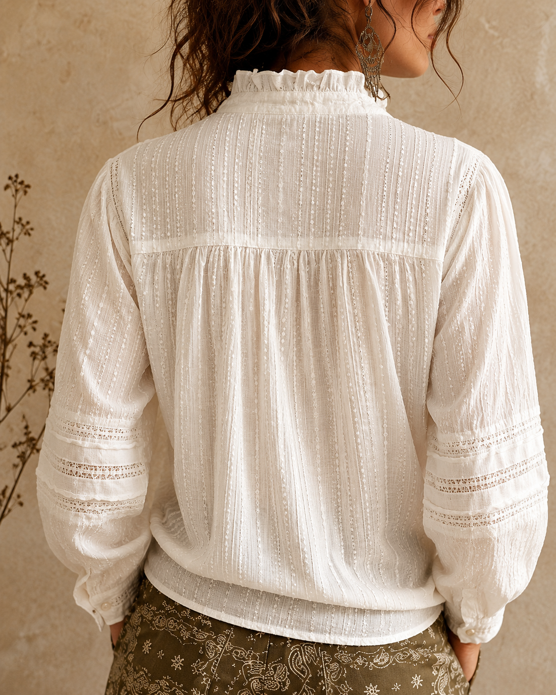 Nellie Blouse - Vintage White