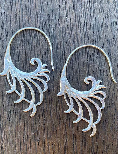 net swirl earrings