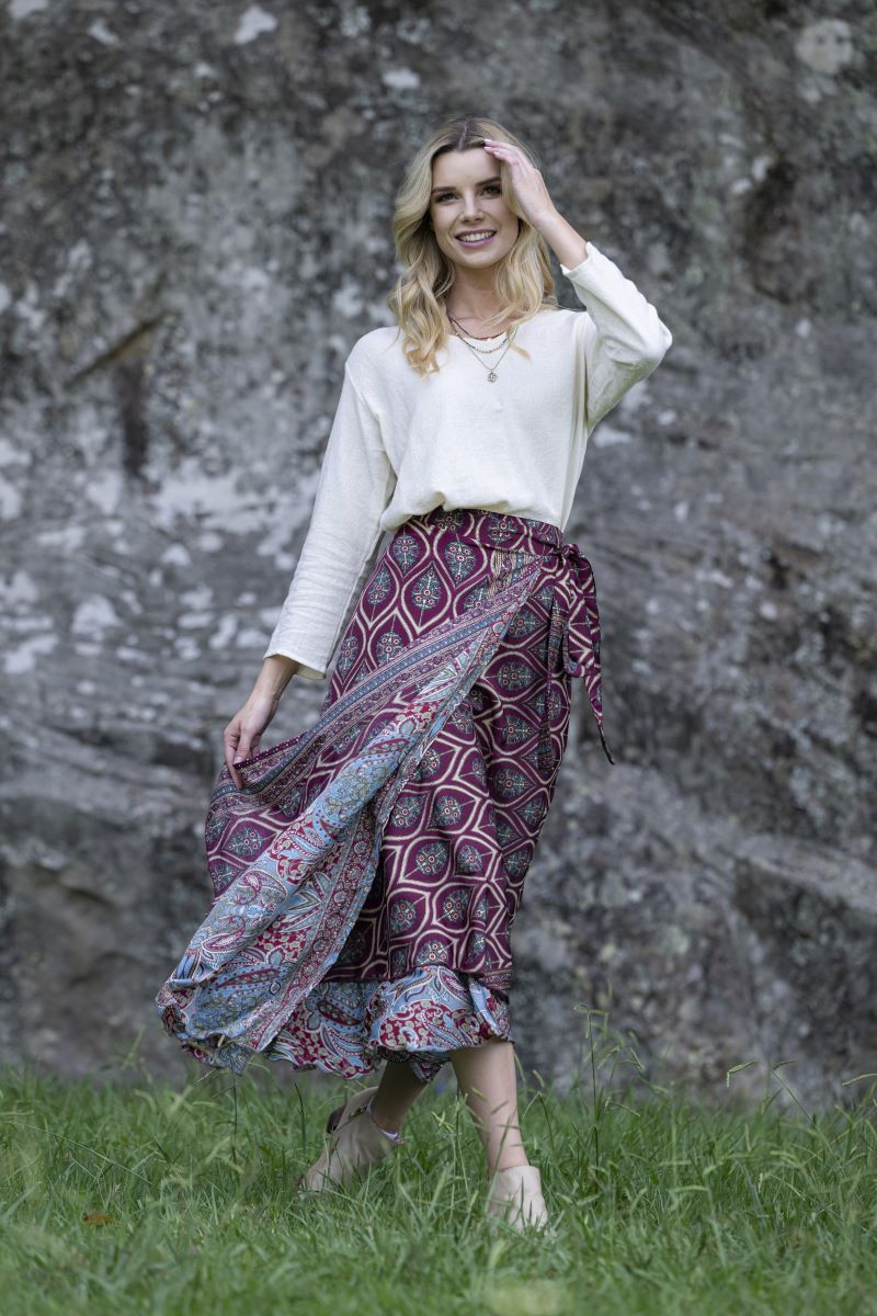 Noel Wrap Skirt