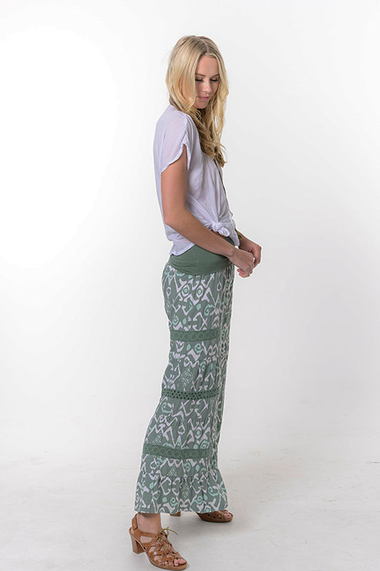 Green Wide Leg Pants