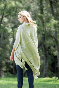 Poncho Pom Pom - Oat