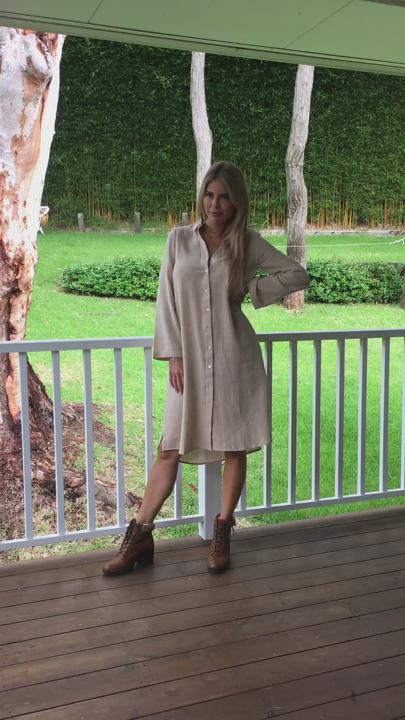 Gianna Dress - Natural