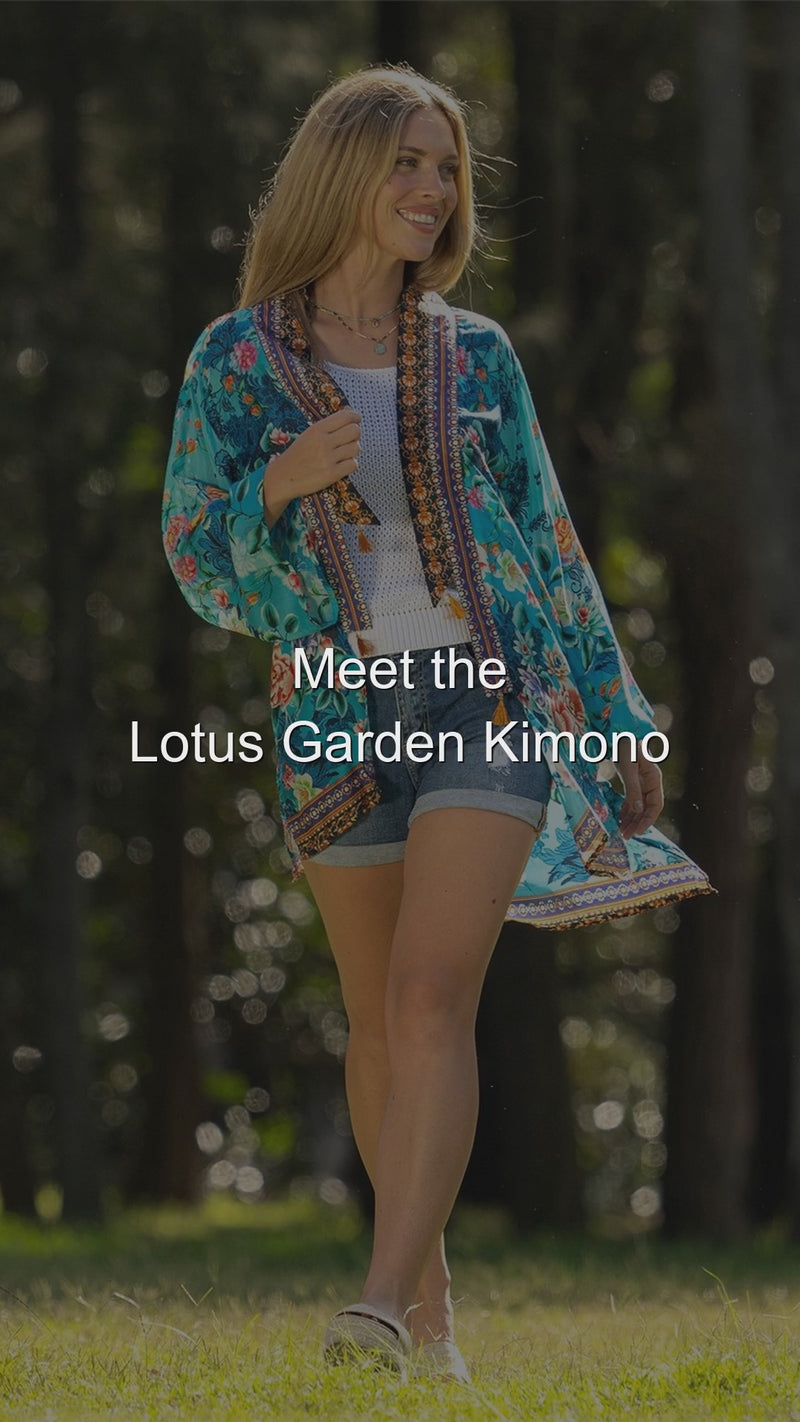 Lotus Garden Kimono — styled reel