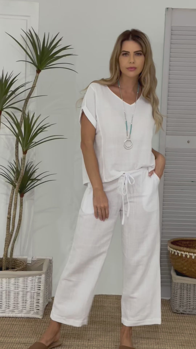 Elea Pant - White