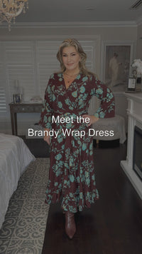 Brandy Wrap Dress — styled reel
