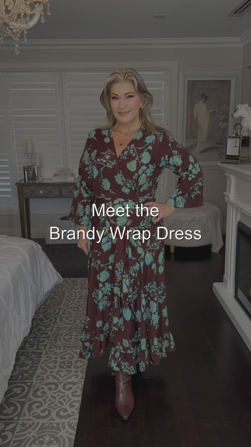 Brandy Wrap Dress — styled reel
