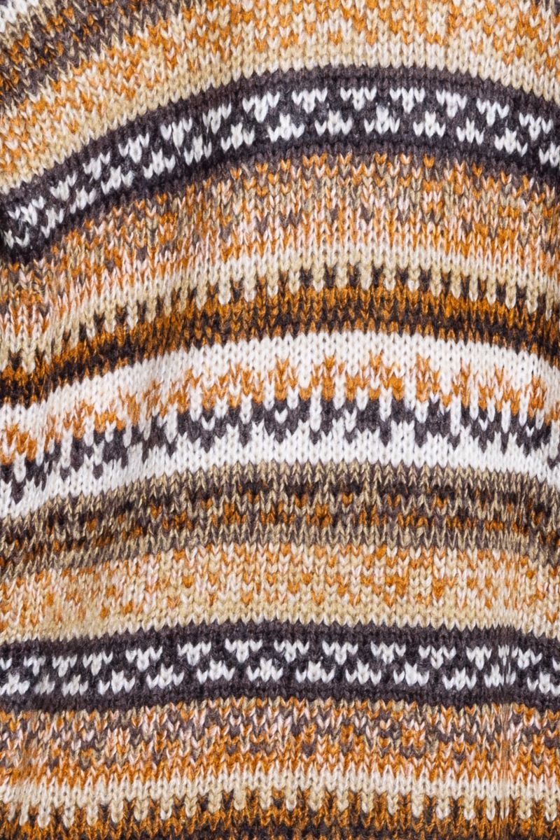 Quinn Sweater in geometric print mohair blend, fabric swatch