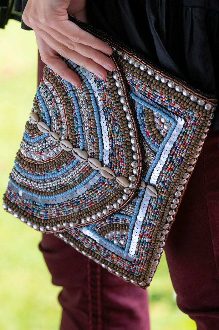 Shell Bead Clutch